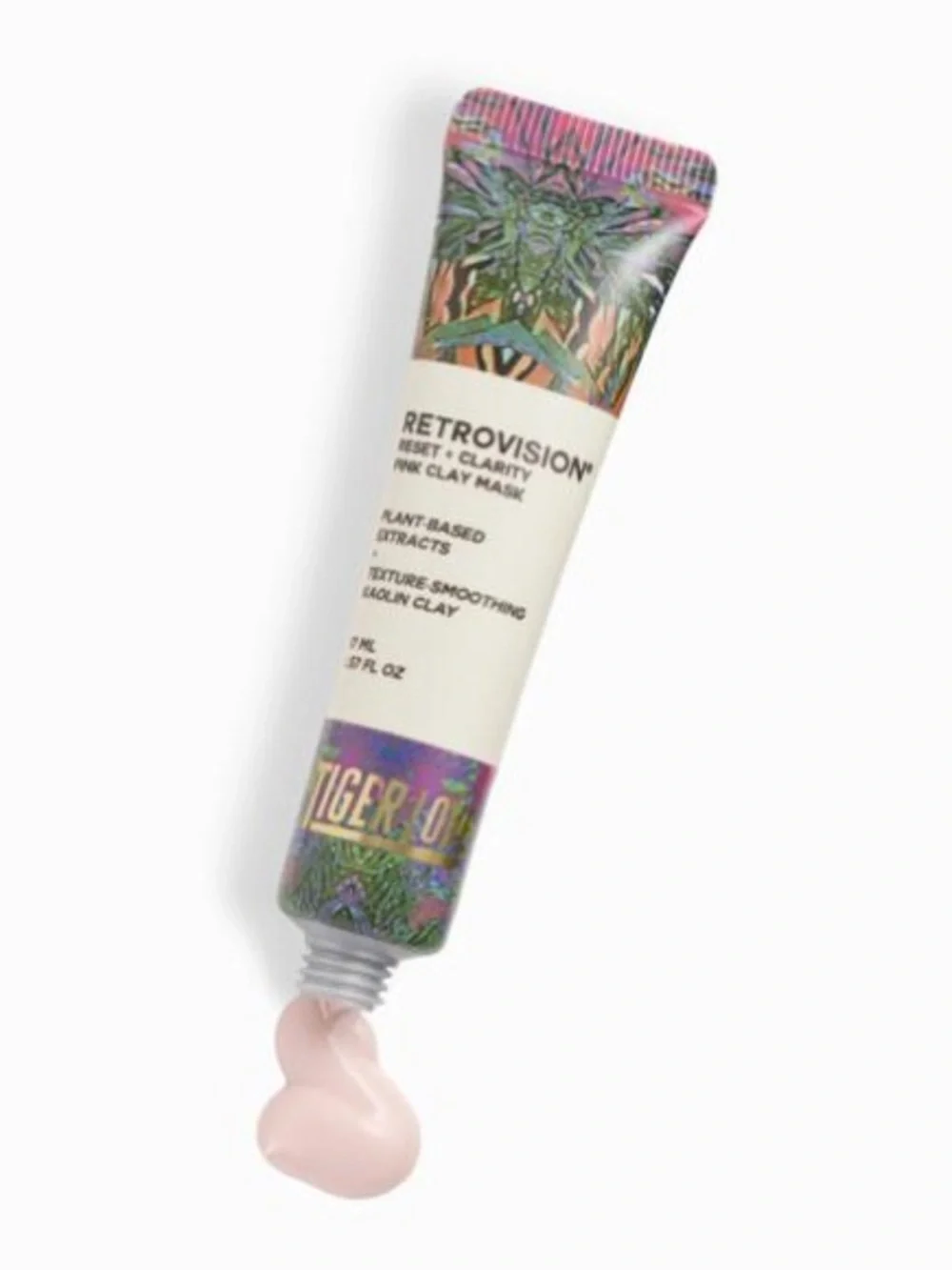 Tigerlily Retrovision Pink Clay Mask — Pink & Cream Tube
